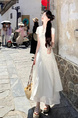 New Chinese Style Cheongsam White Dress Small Dress in Stock in Ivory White