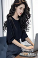 French Style Temperament Cold High-End Black Loose Small Top Women's Summer