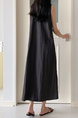 Korean Chic Retro Round Neck Open Line Backless Design Loose Long Vest Cotton and Linen Dress for Women - Black