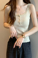 Real shot wholesale price 2025 new sweet and spicy style lace edge button design vest bottom outerwear top for women in Cream