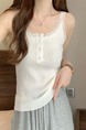 Real shot wholesale price 2025 new sweet and spicy style lace edge button design vest bottom outerwear top for women in Cream