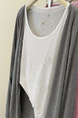 Real Shot of Summer Thin Sun-Proof Cardigan Jacket for Women in Gray, Korean Style Casual Versatile Long-Sleeved Lazy Chic Tops