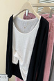 Real Shot of Summer Thin Sun-Proof Cardigan Jacket for Women in Black, Korean Style Casual Versatile Long-Sleeved Lazy Chic Tops