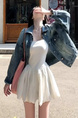 Original Practice French Style White Strap Dress Summer Petite Bud Princess Dress The Beginning of Spring Elegance Wear Take