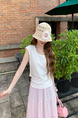 Real Shot Short-Sleeved T-shirt Summer 2025 New Trendy Back Opening Short Slim Round Neck Top Korean Style Women's Clothing Cream