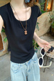 Real Shot Short-Sleeved T-shirt Summer 2025 New Trendy Back Opening Short Slim Round Neck Top Korean Style Women's Clothing Black