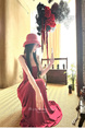 Zhou Zhang Chapter Rose Fu Flower Set French Style Vintage Strap Red Dress Sleeveless Slim Fit Slimming Elegance Long Skirt Summer