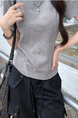 Real Shot Price Washed Do Old Positive Shoulder Short Sleeve T-Shirt Women Summer 2025 New Style Western Style Unique Chic Top Trendy in Gray