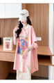 Official Pictures and Real Prices Douyin Quality/Pure Cotton/Back Collar/Lose Mid-Length Polo Collar Hollow in Pink