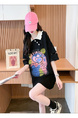 Official Pictures and Real Prices Douyin Quality/Pure Cotton/Back Collar/Loose Mid-Length Polo Collar Hollow in Black