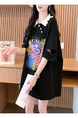 Official Pictures and Real Prices Douyin Quality/Pure Cotton/Back Collar/Loose Mid-Length Polo Collar Hollow in Black